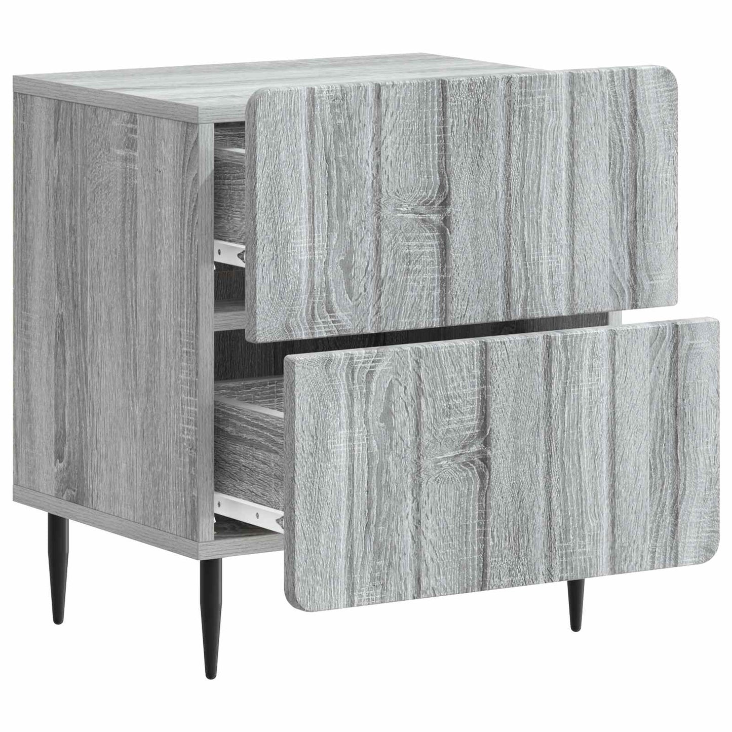 vidaXL Κομοδίνο Γκρι Sonoma 43 x 34,5 x 49,5 εκ Επεξεργασμένο Ξύλο