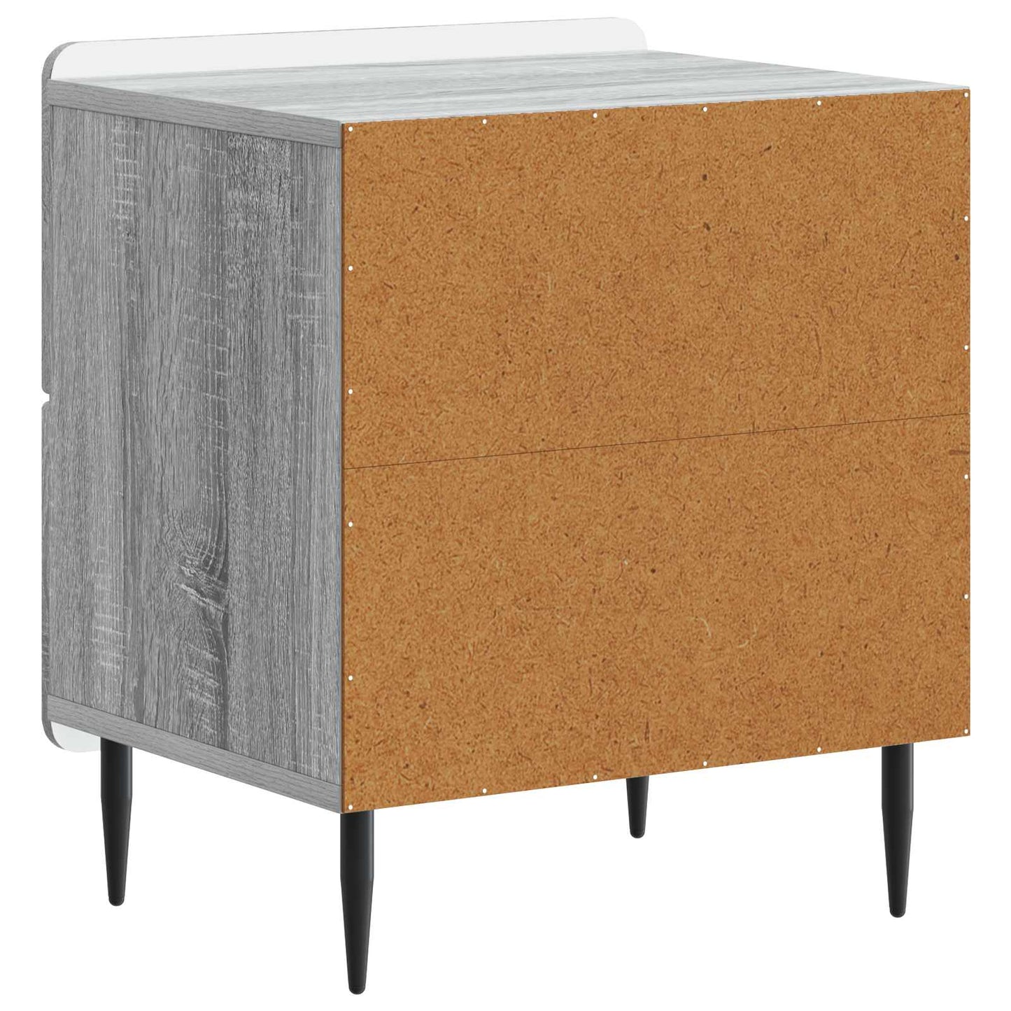 vidaXL Κομοδίνο Γκρι Sonoma 43 x 34,5 x 49,5 εκ Επεξεργασμένο Ξύλο