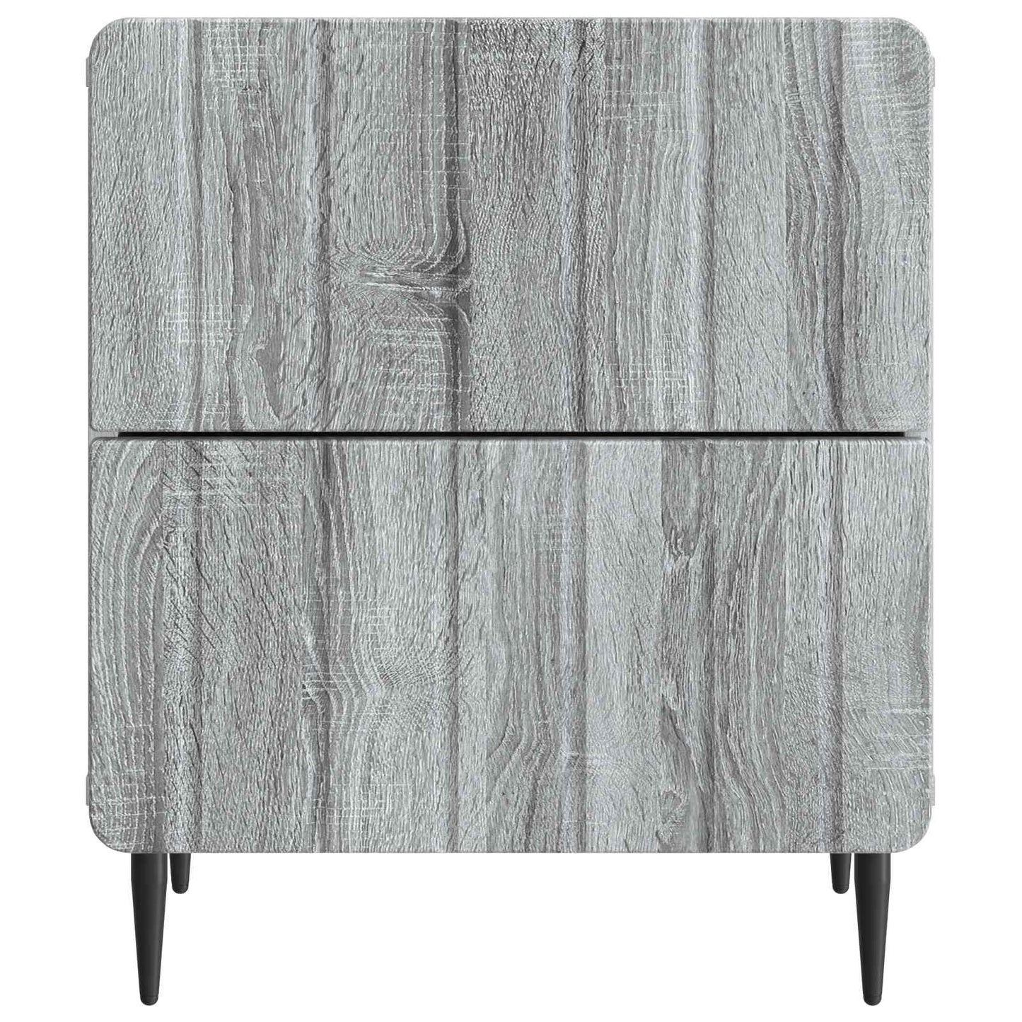 vidaXL Κομοδίνο Γκρι Sonoma 43 x 34,5 x 49,5 εκ Επεξεργασμένο Ξύλο