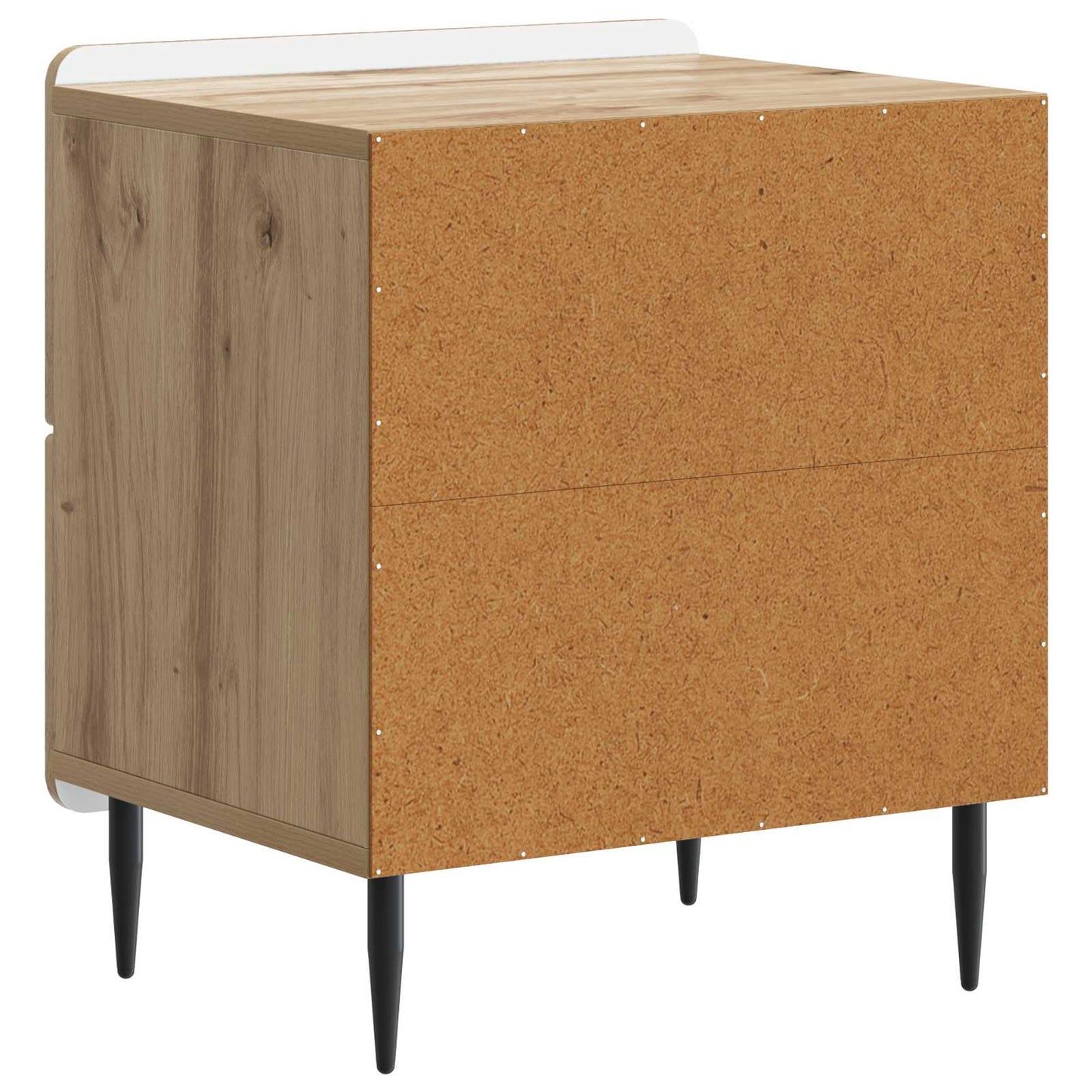 vidaXL Κομοδίνο Artisan Δρυς 43 x 34,5 x 49,5 εκ Επεξεργασμένο Ξύλο