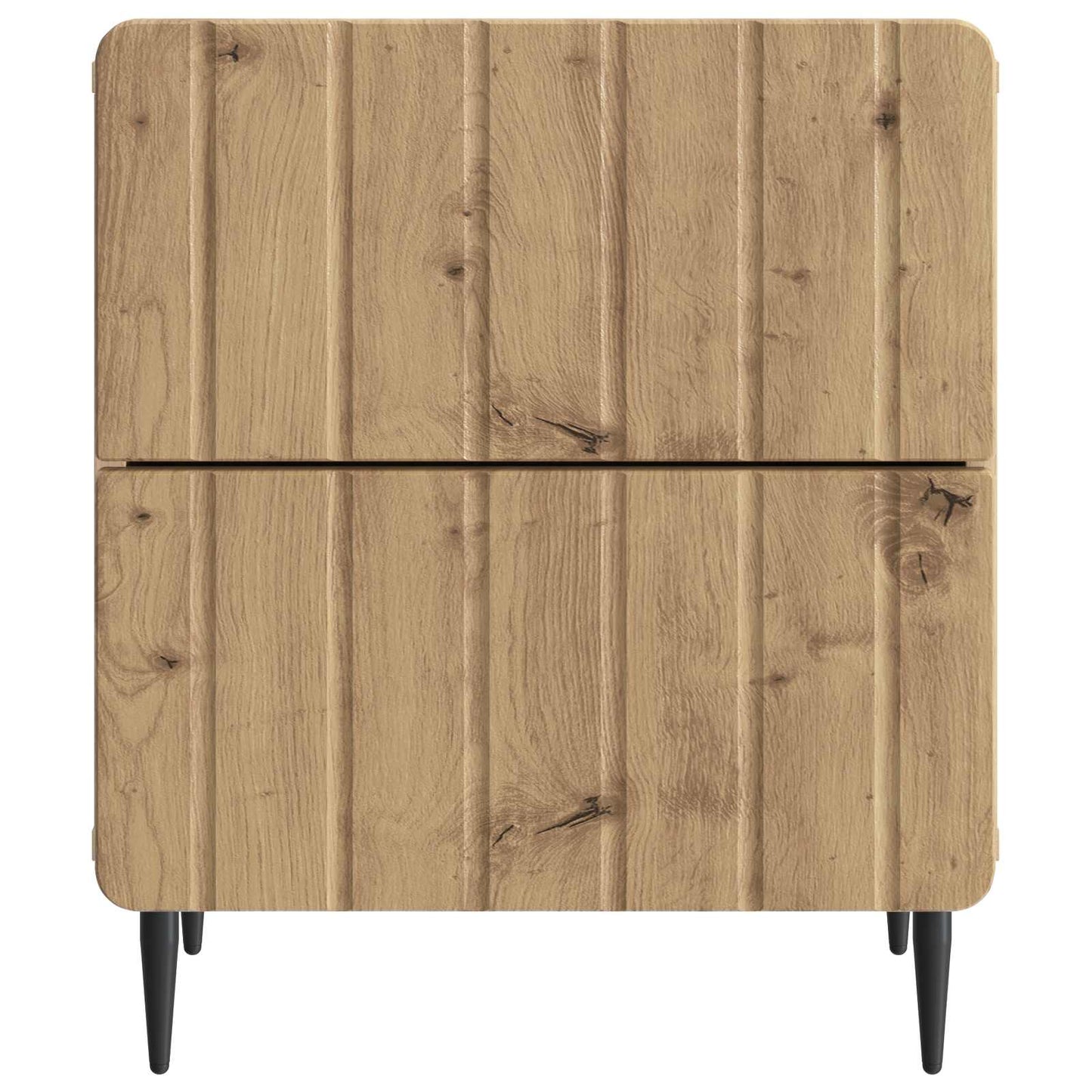 vidaXL Κομοδίνο 2 τμχ. Artisan Δρυς 43 x 34,5 x 49,5 εκ