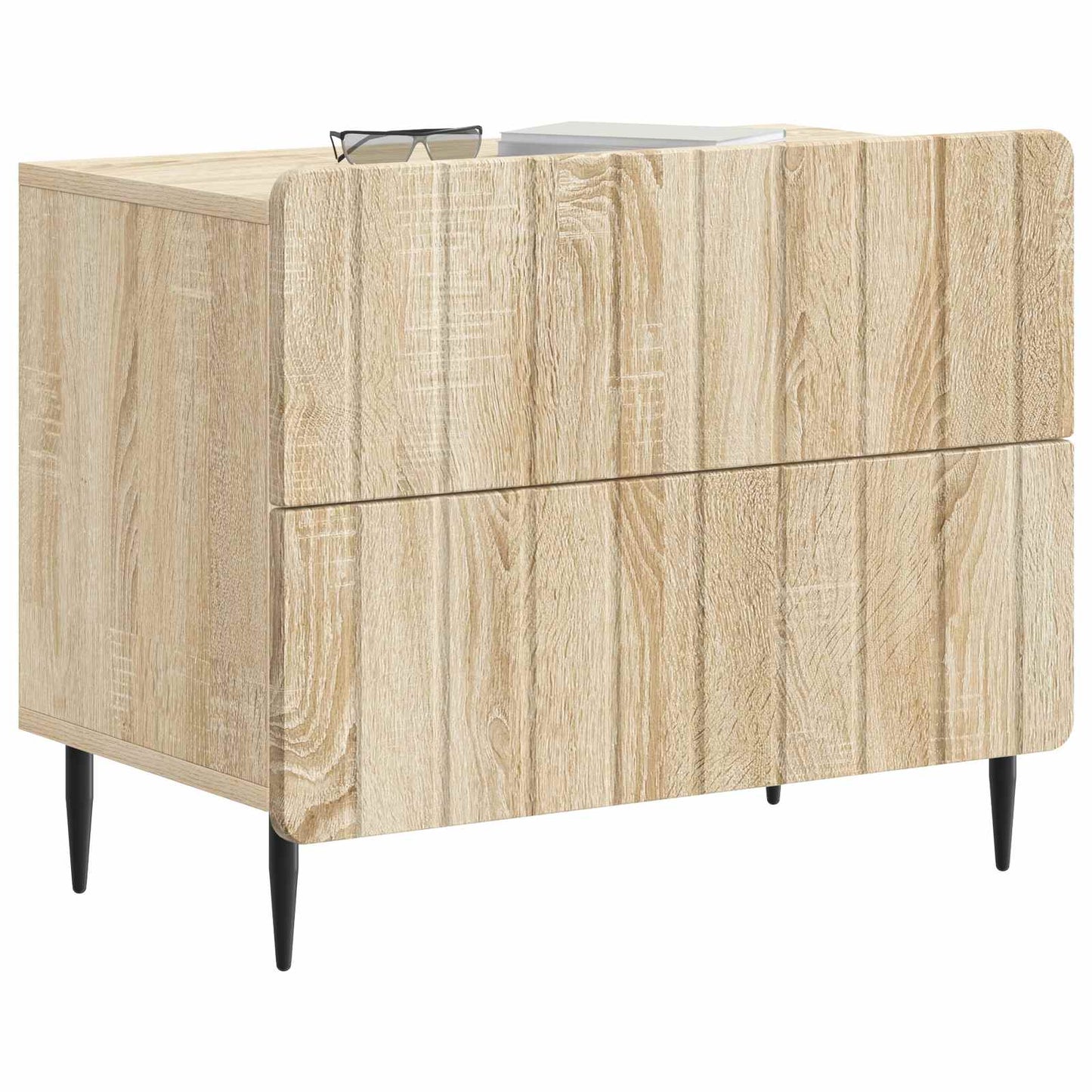 vidaXL Κομοδίνο Sonoma Δρυς 62 x 34,5 x 49,5 εκ. Επεξεργασμένο Ξύλο