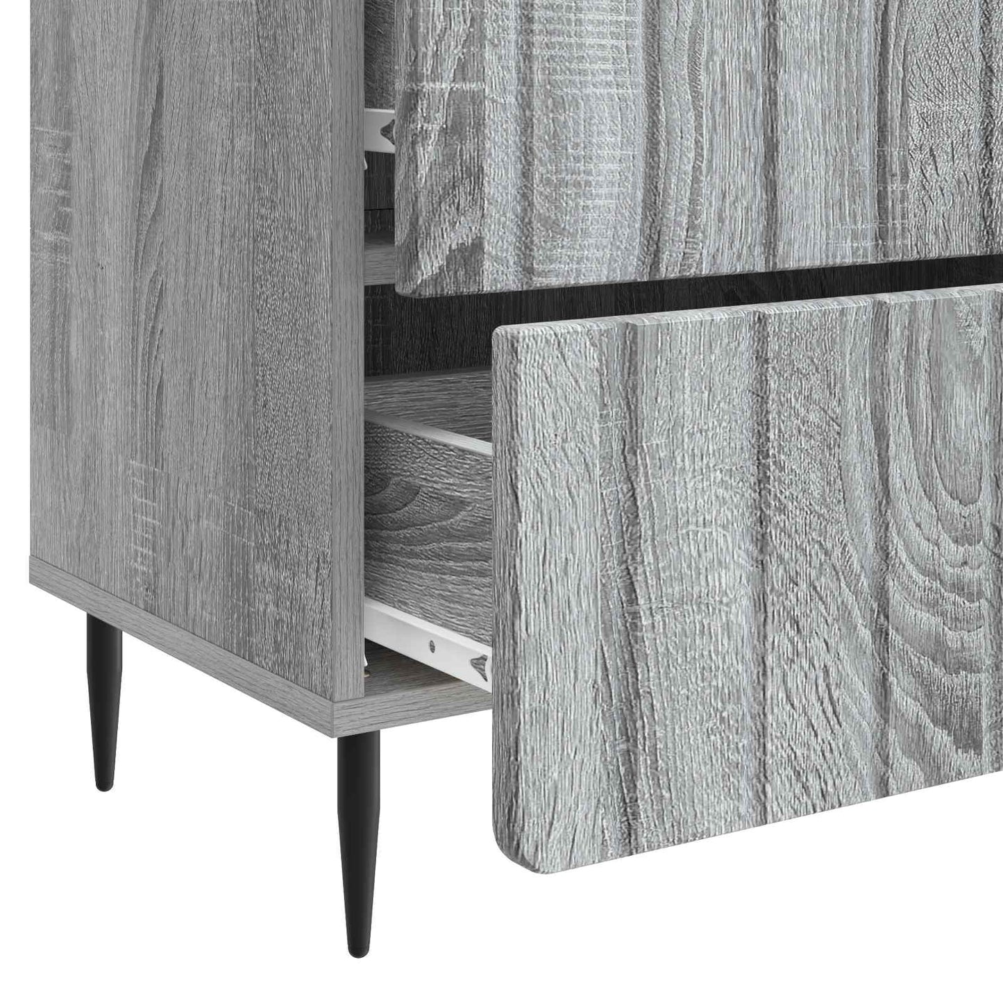 vidaXL Κομοδίνο Γκρι Sonoma 62 x 34,5 x 49,5 εκ. Επεξεργασμένο Ξύλο