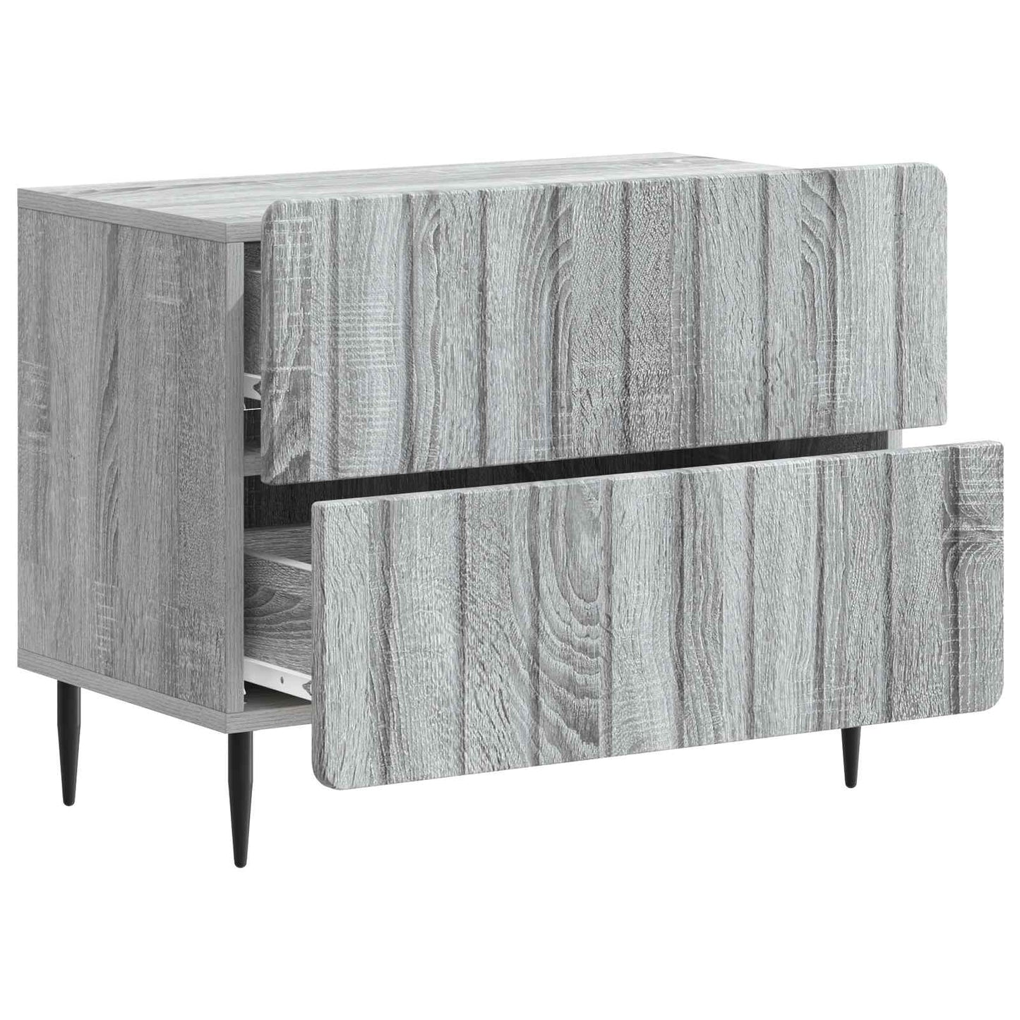 vidaXL Κομοδίνο Γκρι Sonoma 62 x 34,5 x 49,5 εκ. Επεξεργασμένο Ξύλο
