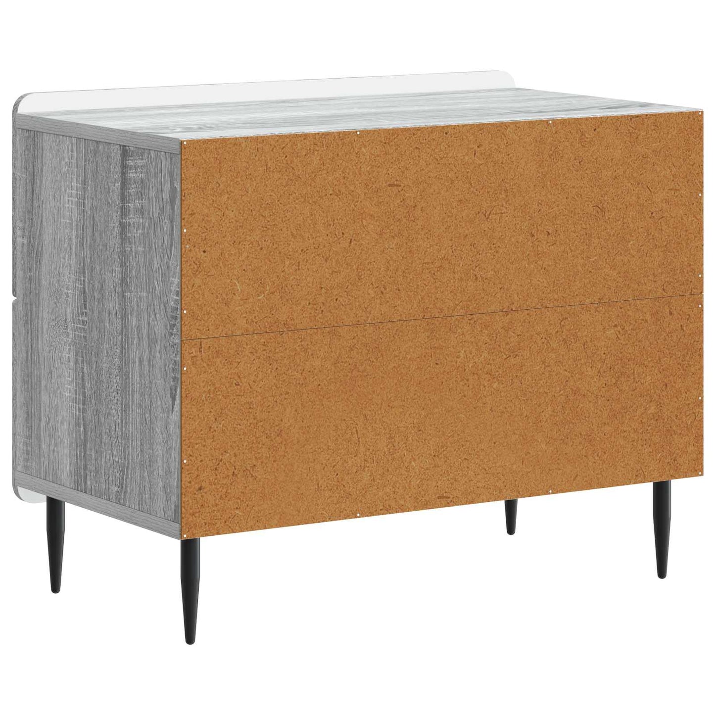 vidaXL Κομοδίνο Γκρι Sonoma 62 x 34,5 x 49,5 εκ. Επεξεργασμένο Ξύλο