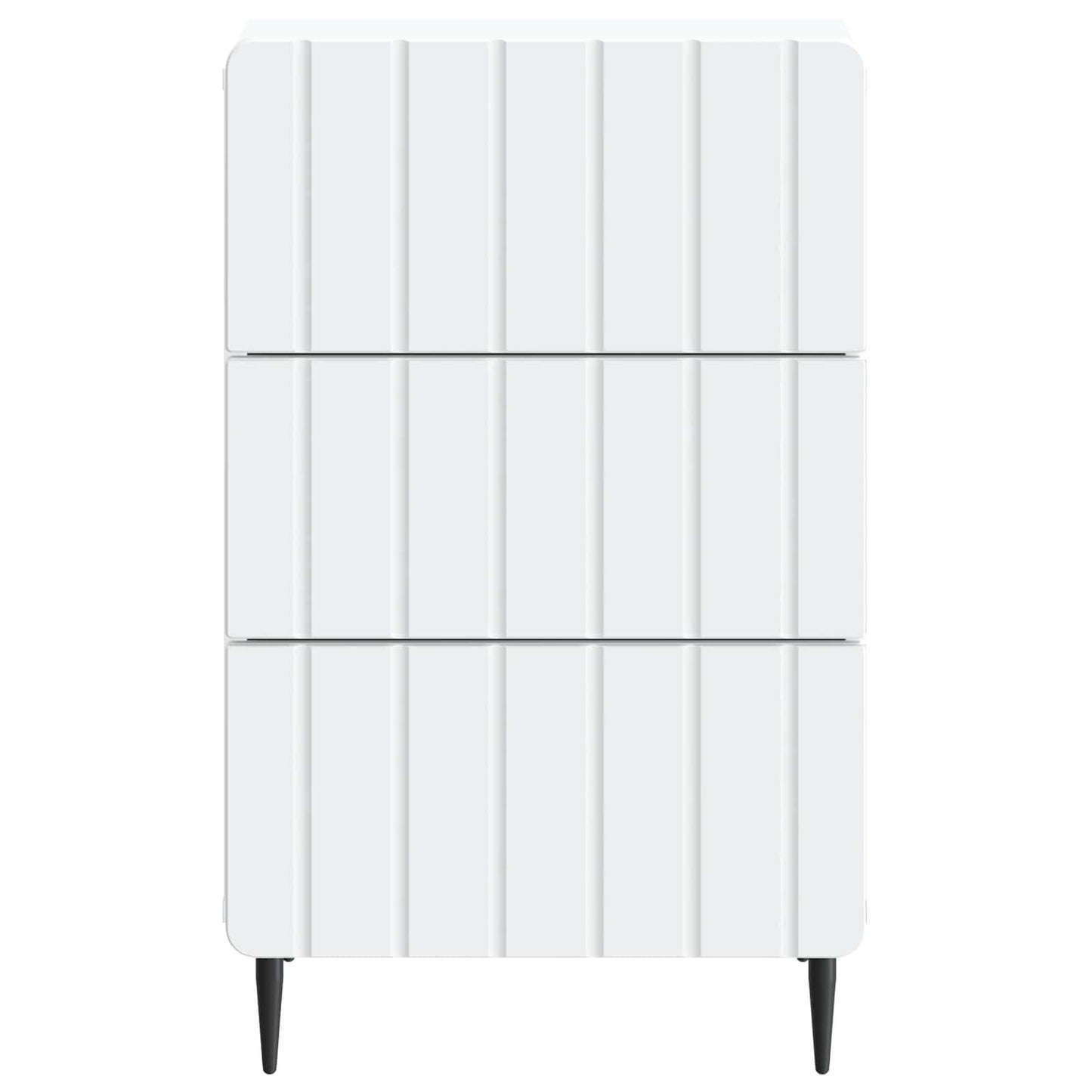 vidaXL Κομοδίνο με συρτάρι Λευκό 43x 41 x 68 εκ Επεξεργασμένο Ξύλο