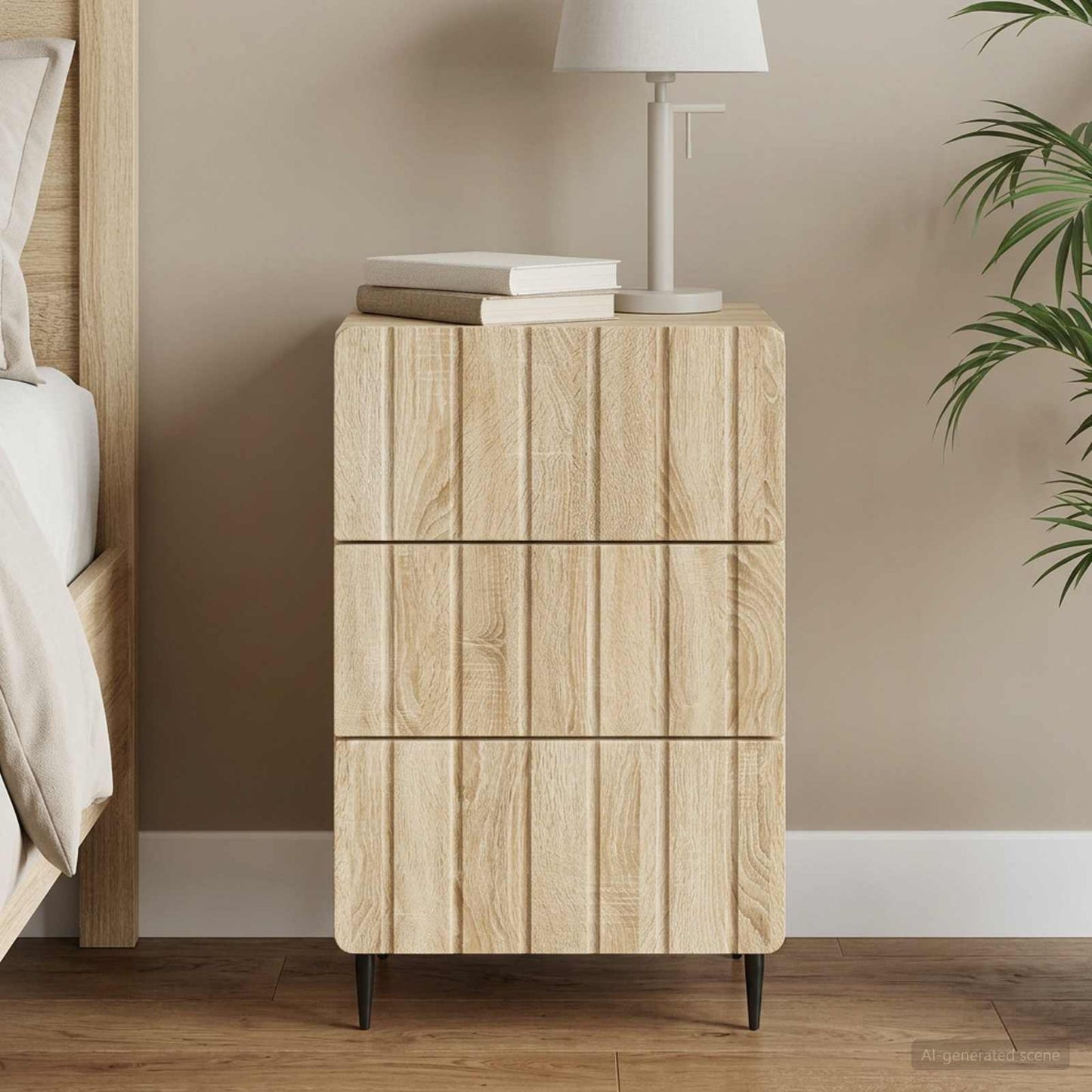 vidaXL Κομοδίνο Sonoma Δρυς 43x 41 x 68 εκ Επεξεργασμένο Ξύλο