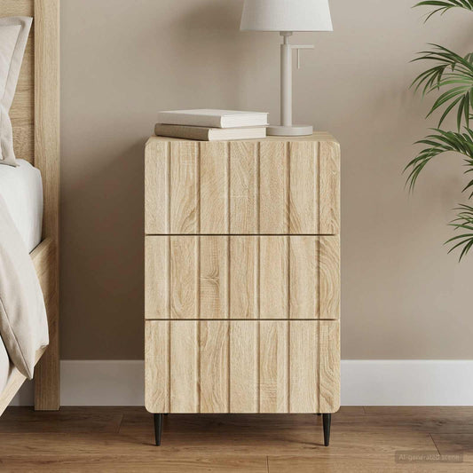 vidaXL Κομοδίνο Sonoma Δρυς 43x 41 x 68 εκ Επεξεργασμένο Ξύλο