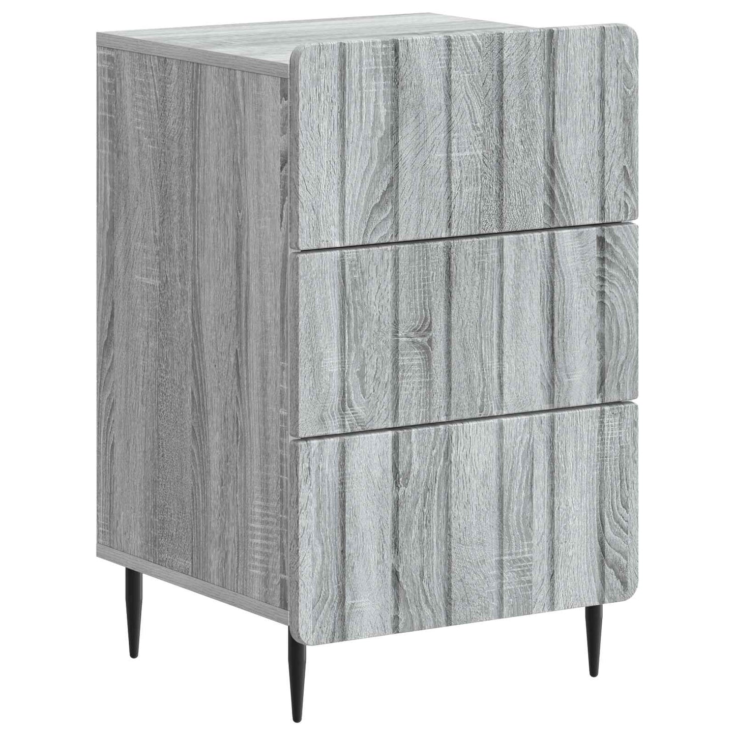 vidaXL Κομοδίνο Γκρι Sonoma 43x 41 x 68 εκ Επεξεργασμένο Ξύλο