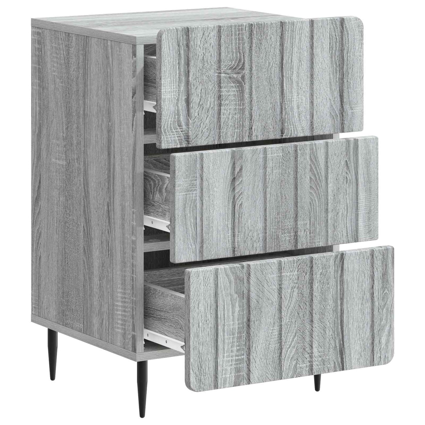 vidaXL Κομοδίνο Γκρι Sonoma 43x 41 x 68 εκ Επεξεργασμένο Ξύλο