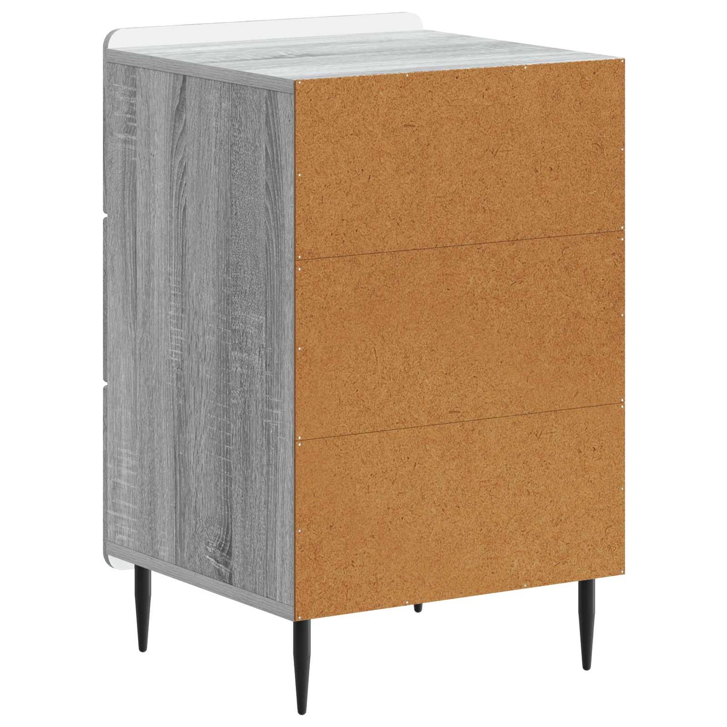 vidaXL Κομοδίνο Γκρι Sonoma 43x 41 x 68 εκ Επεξεργασμένο Ξύλο