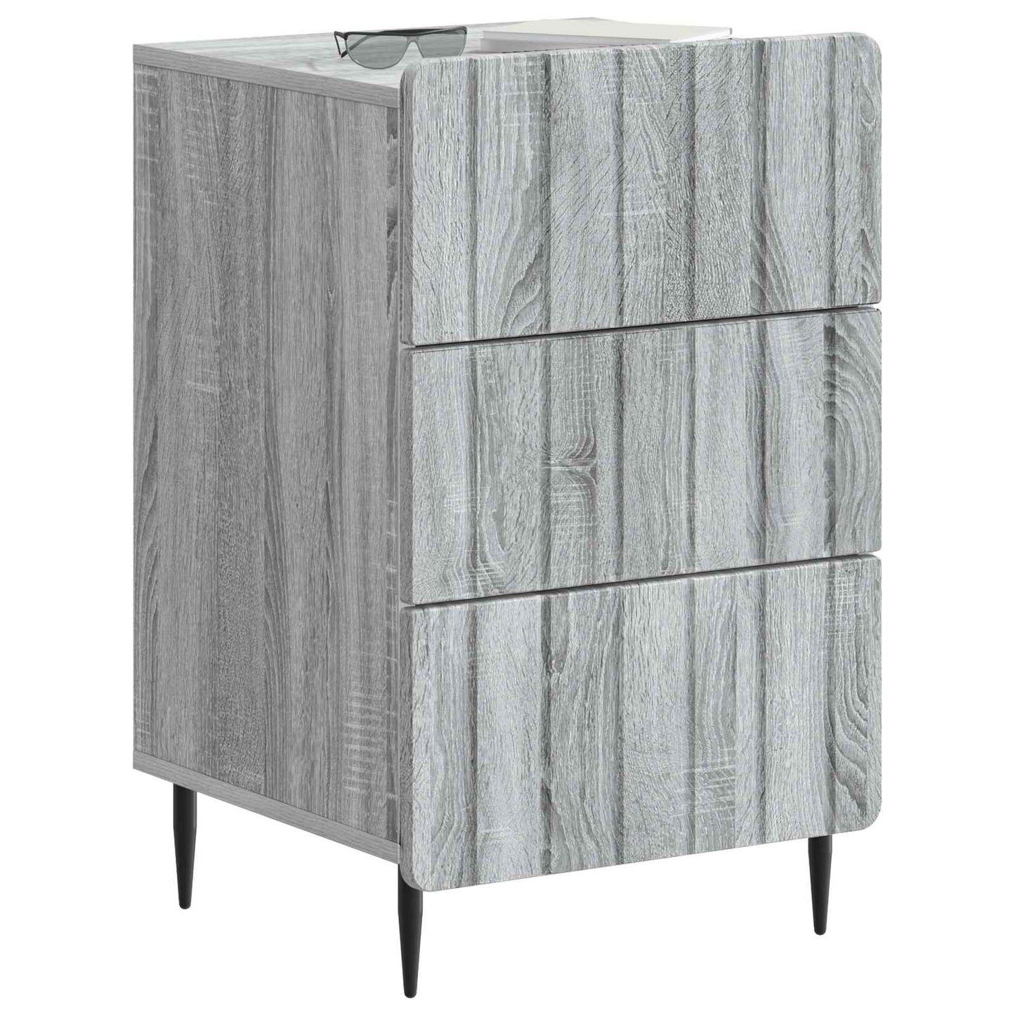 vidaXL Κομοδίνο Γκρι Sonoma 43x 41 x 68 εκ Επεξεργασμένο Ξύλο