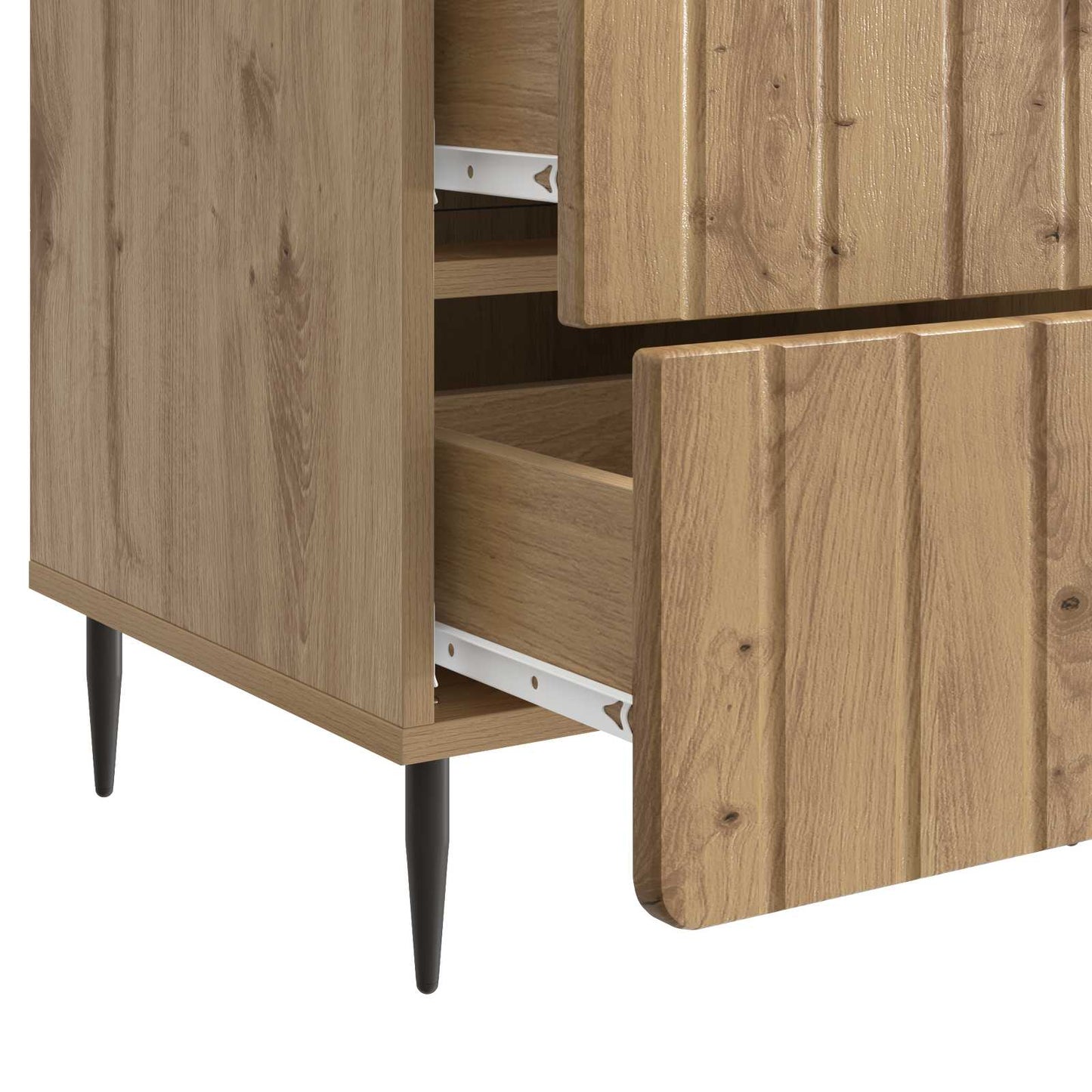 vidaXL Κομοδίνο Artisan Δρυς 43x 41 x 68 εκ Επεξεργασμένο Ξύλο