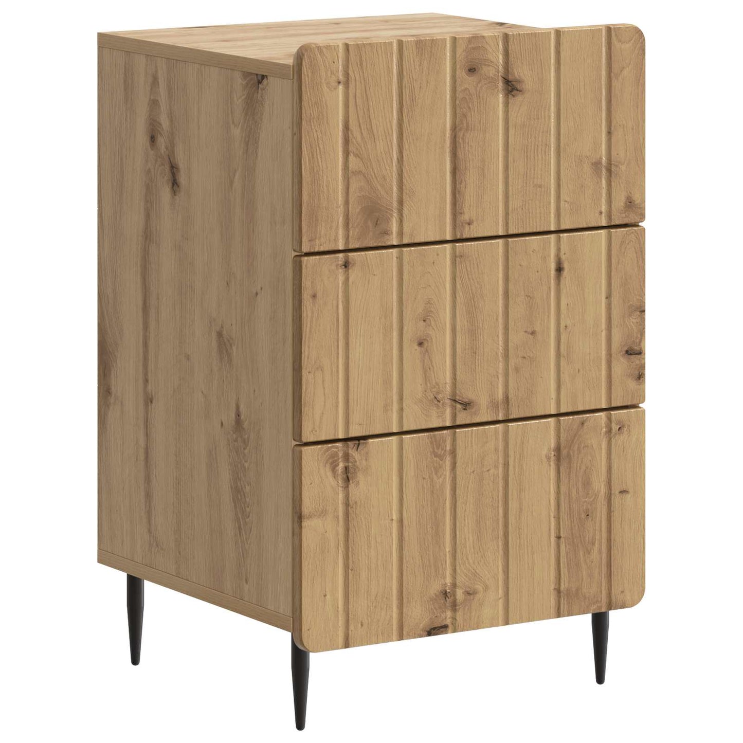 vidaXL Κομοδίνο Artisan Δρυς 43x 41 x 68 εκ Επεξεργασμένο Ξύλο