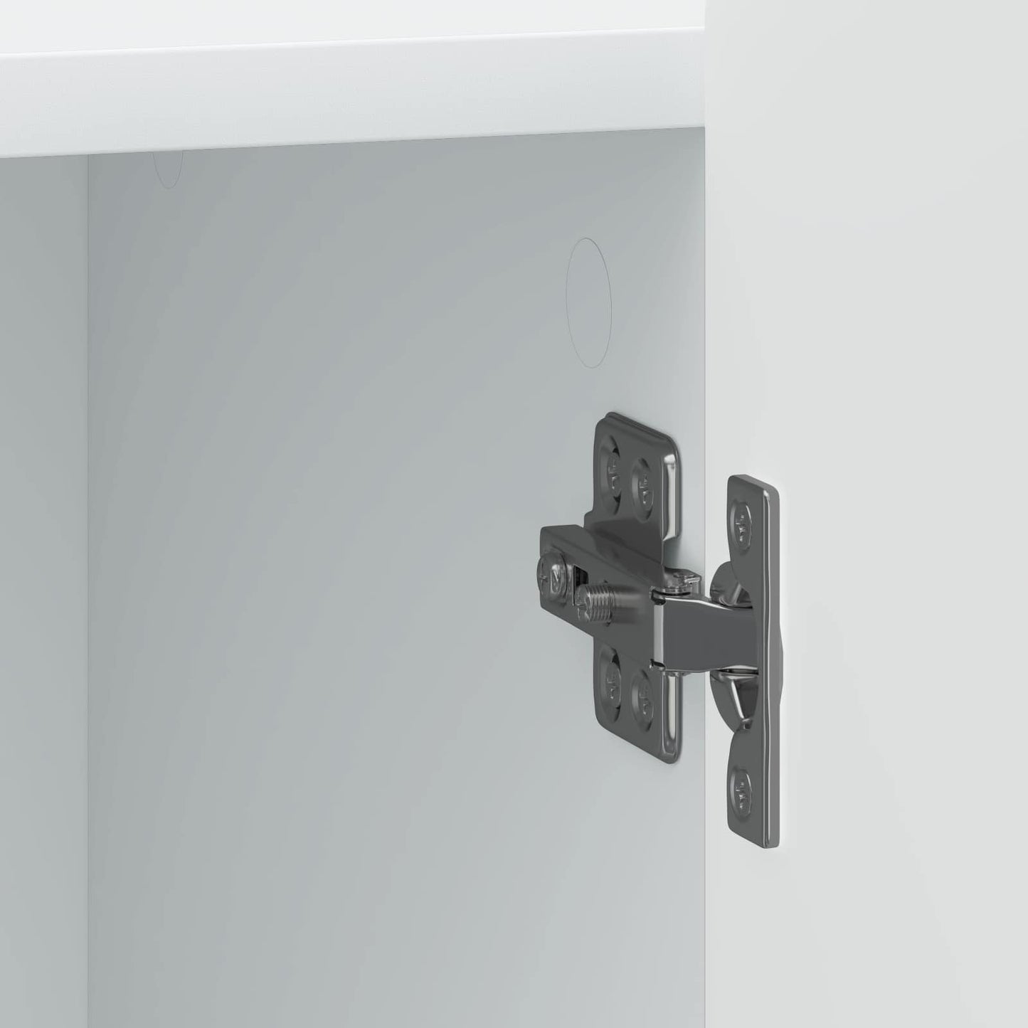 vidaXL Κομοδίνο Λευκό 43 x 34,5 x 52 εκ Επεξεργασμένο Ξύλο
