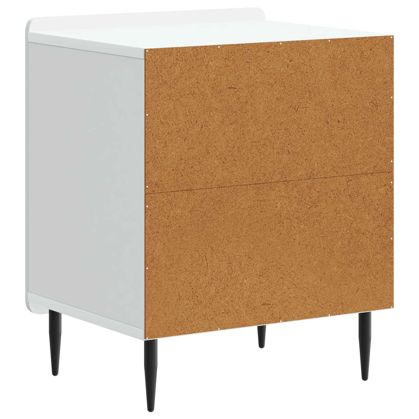 vidaXL Κομοδίνο Λευκό 43 x 34,5 x 52 εκ Επεξεργασμένο Ξύλο