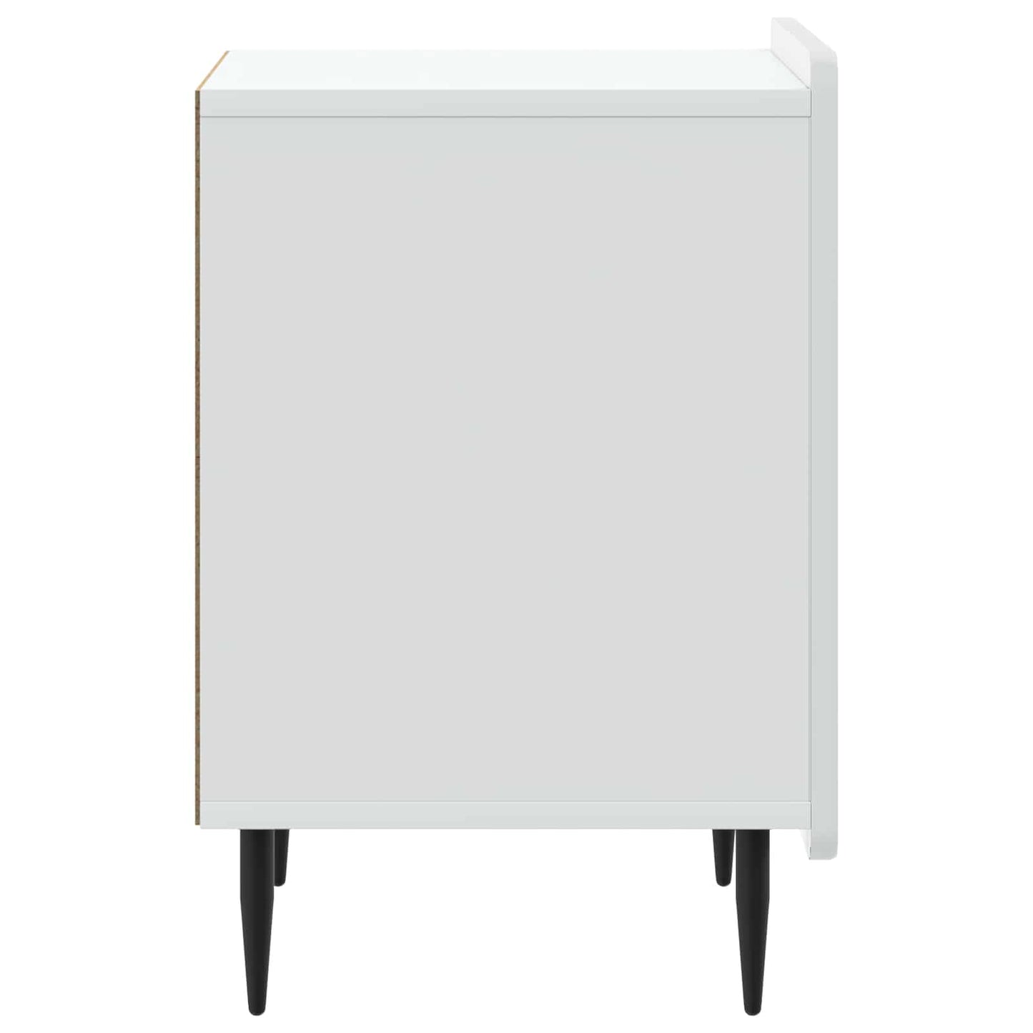vidaXL Κομοδίνο Λευκό 43 x 34,5 x 52 εκ Επεξεργασμένο Ξύλο