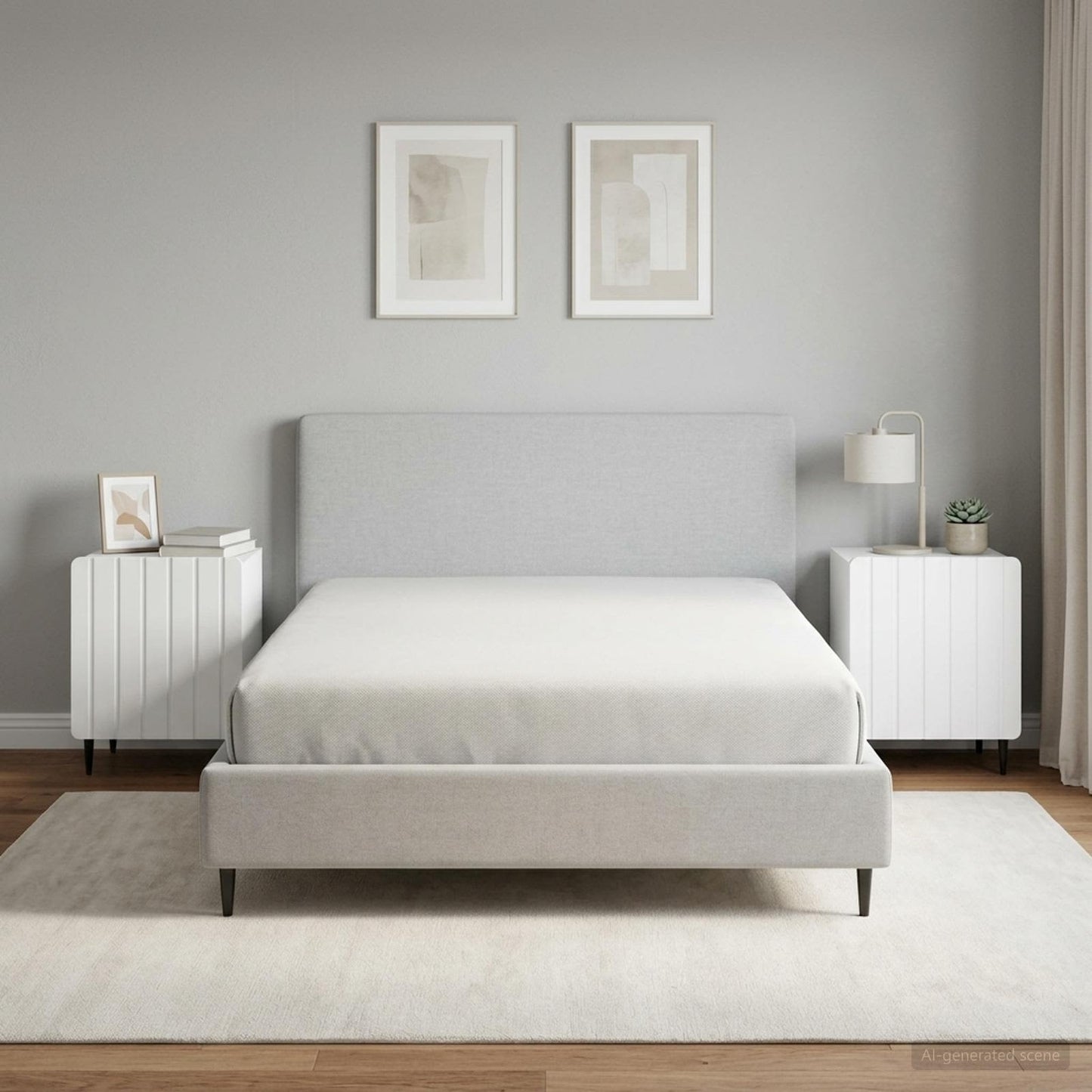 vidaXL Κομοδίνο 2 τεμ. Λευκό 43 x 34,5 x 52 εκ Επεξεργασμένο Ξύλο