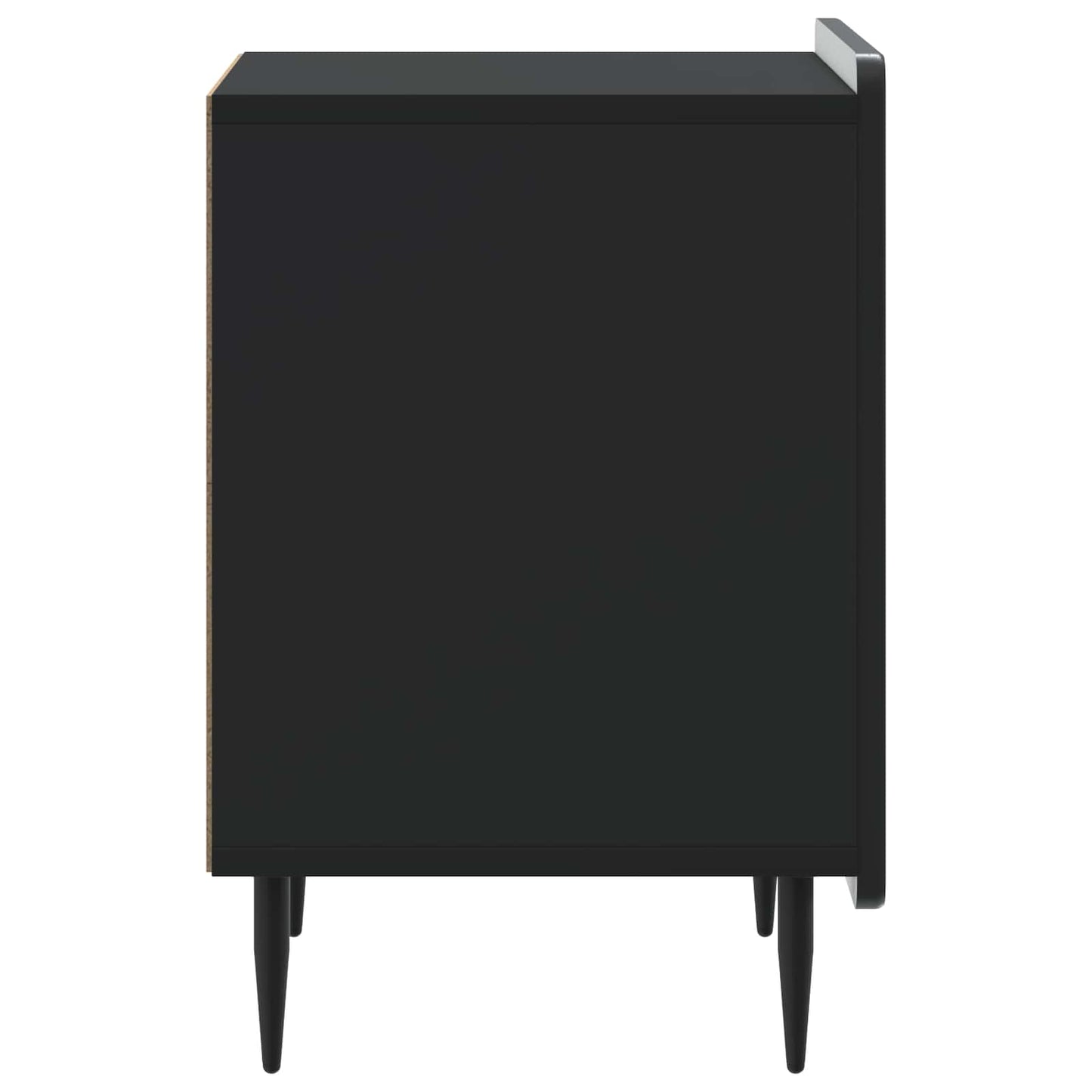 vidaXL Κομοδίνο Μαύρο 43 x 34,5 x 52 εκ Επεξεργασμένο Ξύλο