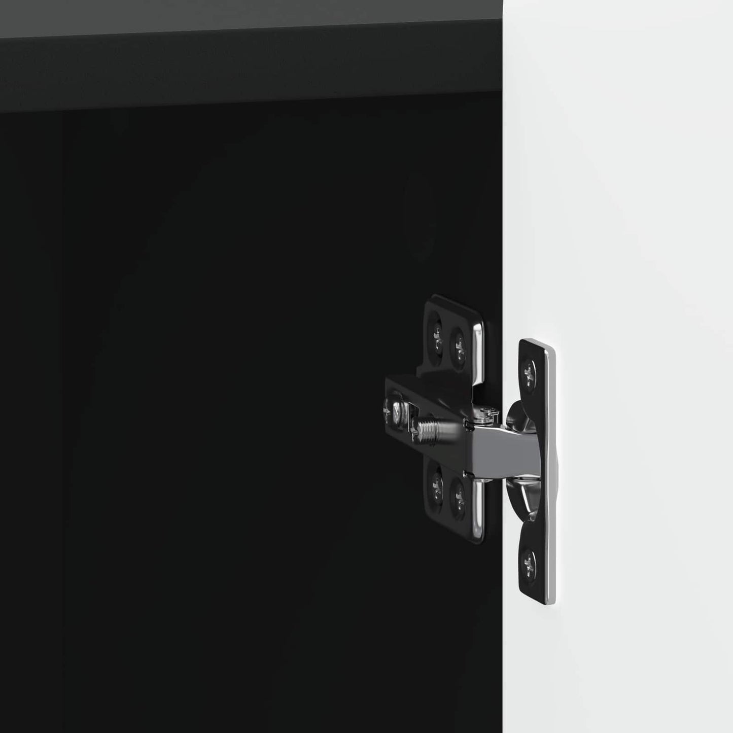 vidaXL Κομοδίνο 2 τμχ. Μαύρο 43 x 34,5 x 52 εκ Επεξεργασμένο Ξύλο