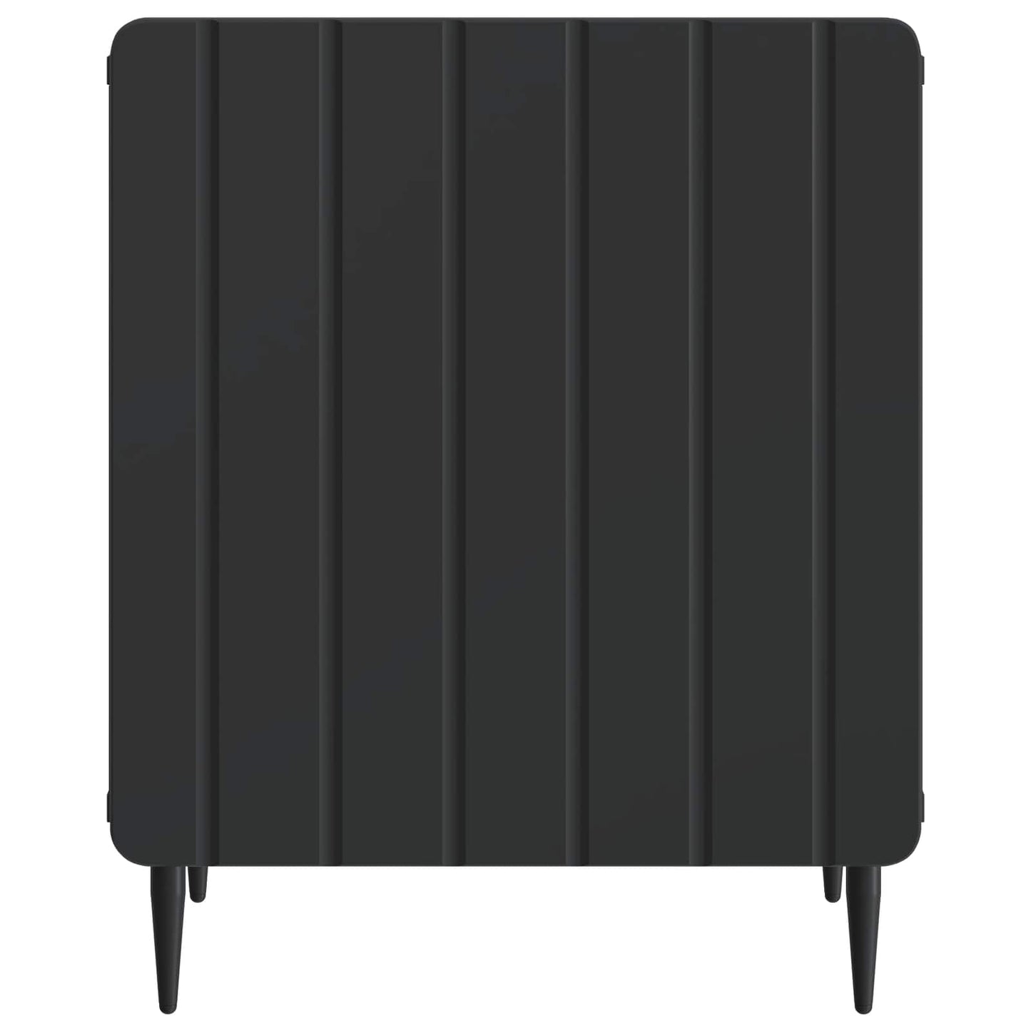 vidaXL Κομοδίνο 2 τμχ. Μαύρο 43 x 34,5 x 52 εκ Επεξεργασμένο Ξύλο