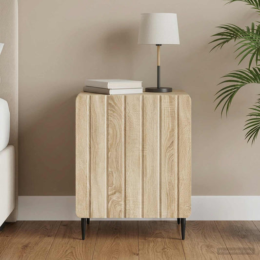 vidaXL Κομοδίνο Sonoma Δρυς 43 x 34,5 x 52 εκ Επεξεργασμένο Ξύλο