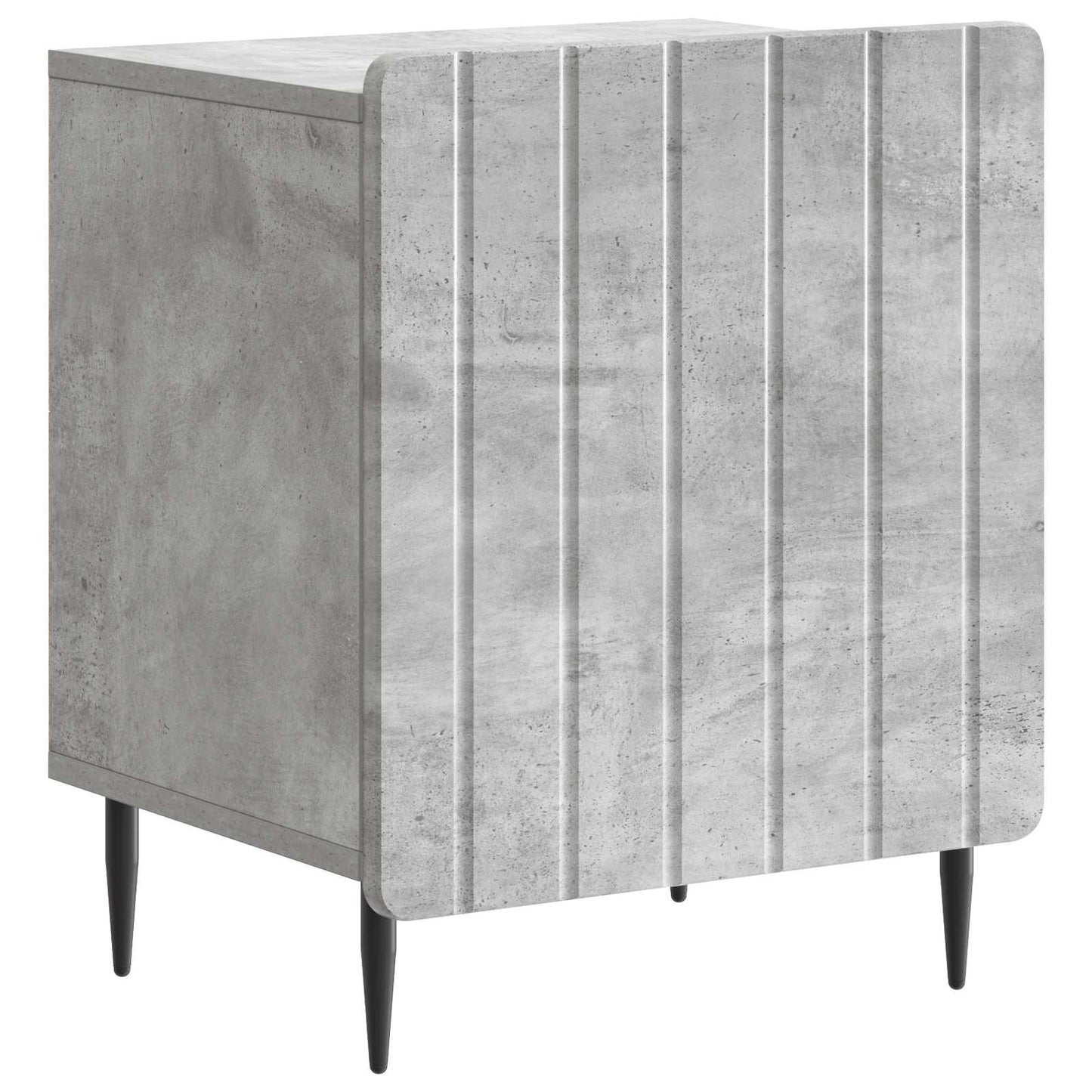 vidaXL Κομοδίνο Γκρι Σκυροδέματος 43 x 34,5 x 52 εκ Επεξεργασμένο Ξύλο