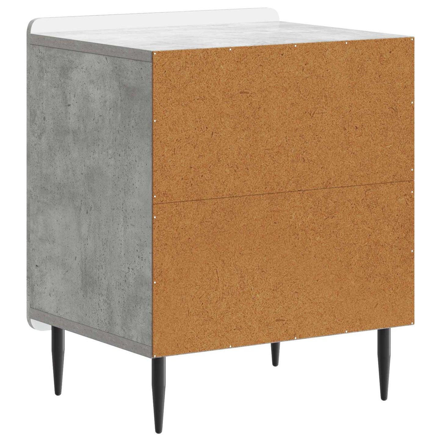 vidaXL Κομοδίνο Γκρι Σκυροδέματος 43 x 34,5 x 52 εκ Επεξεργασμένο Ξύλο