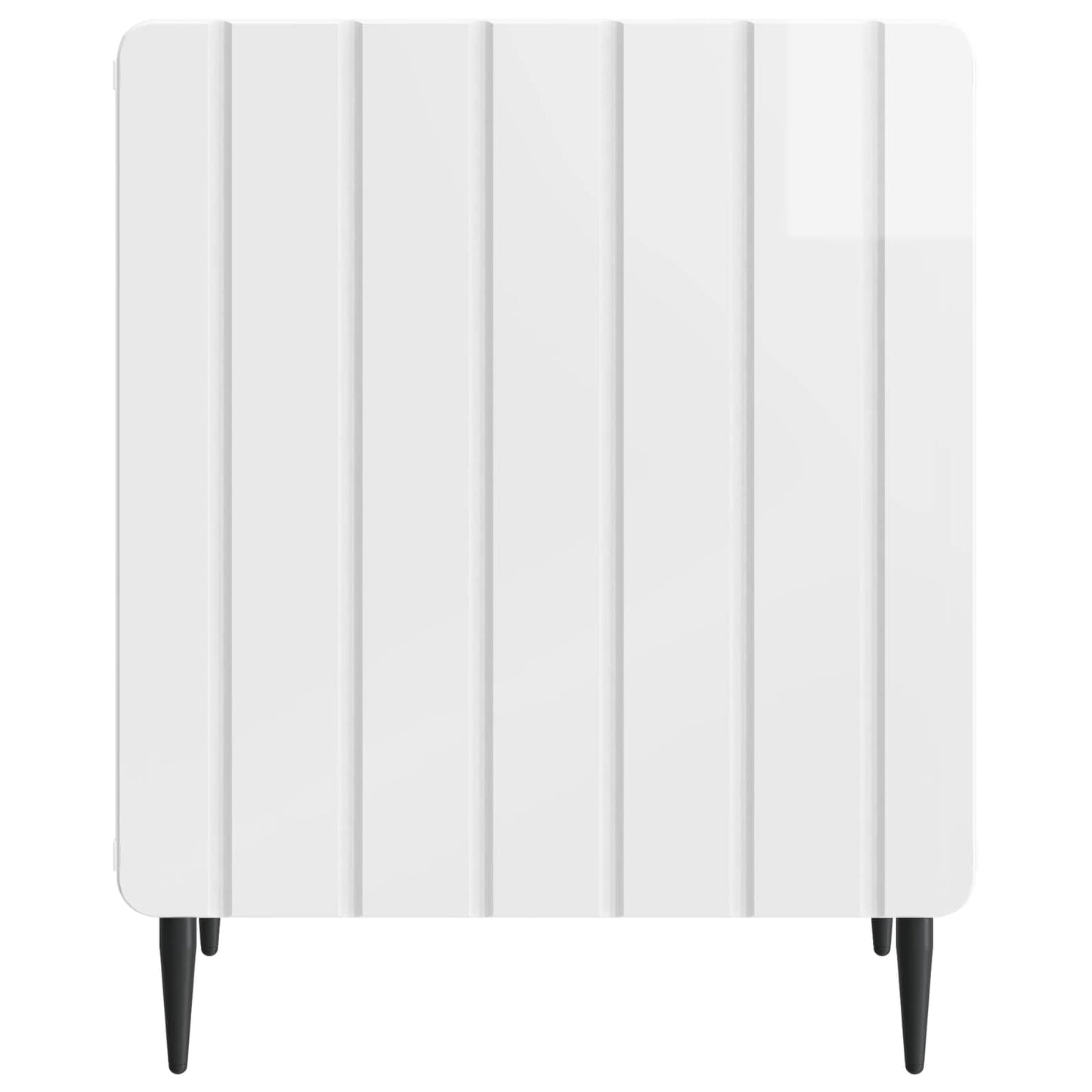 vidaXL Κομοδίνο 2 τμχ. Γυαλιστερό Λευκό 43 x 34,5 x 52 εκ