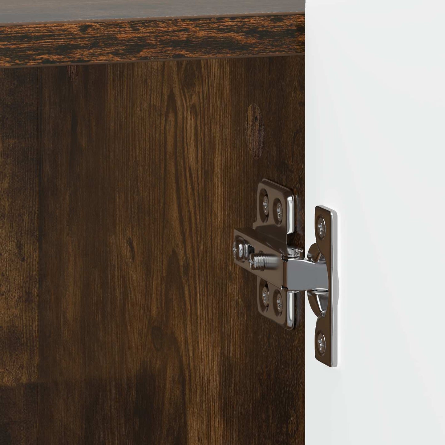 vidaXL Κομοδίνο 2 τμχ. Καπνισμένο Ξύλο Δρυός 43 x 34,5 x 52 εκ