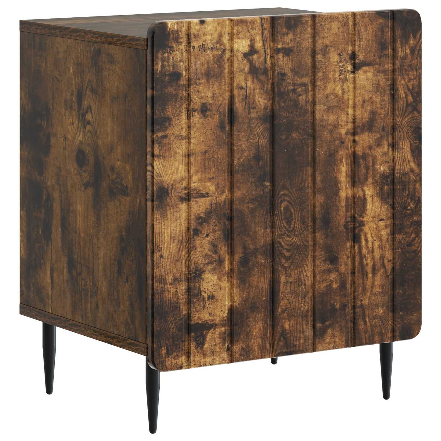 vidaXL Κομοδίνο 2 τμχ. Καπνισμένο Ξύλο Δρυός 43 x 34,5 x 52 εκ