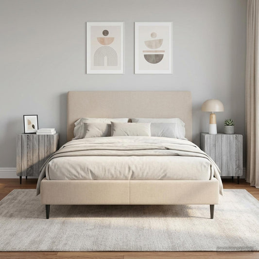 vidaXL Κομοδίνο 2 τμχ. Γκρι Sonoma 43 x 34,5 x 52 εκ