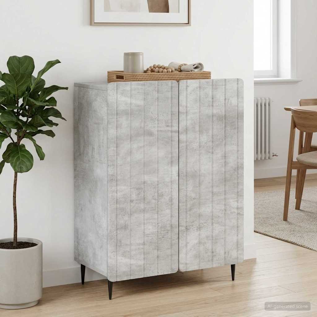 vidaXL Πλαϊνό γραφείο Γκρι Σκυροδέματος 66 x 34,5 x 92 εκ.