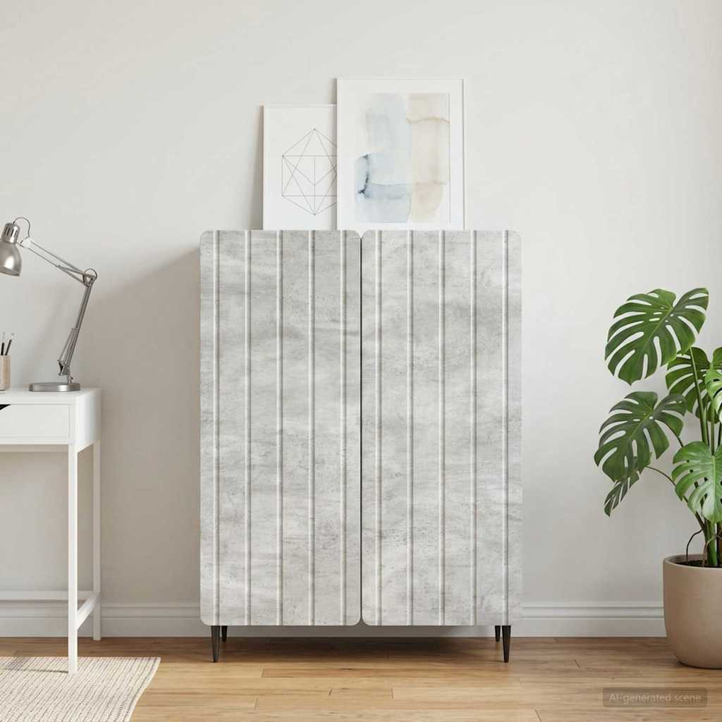 vidaXL Πλαϊνό γραφείο Γκρι Σκυροδέματος 66 x 34,5 x 92 εκ.