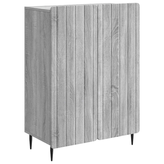 vidaXL Πλαϊνό γραφείο Γκρι Sonoma 66 x 34,5 x 92 εκ.