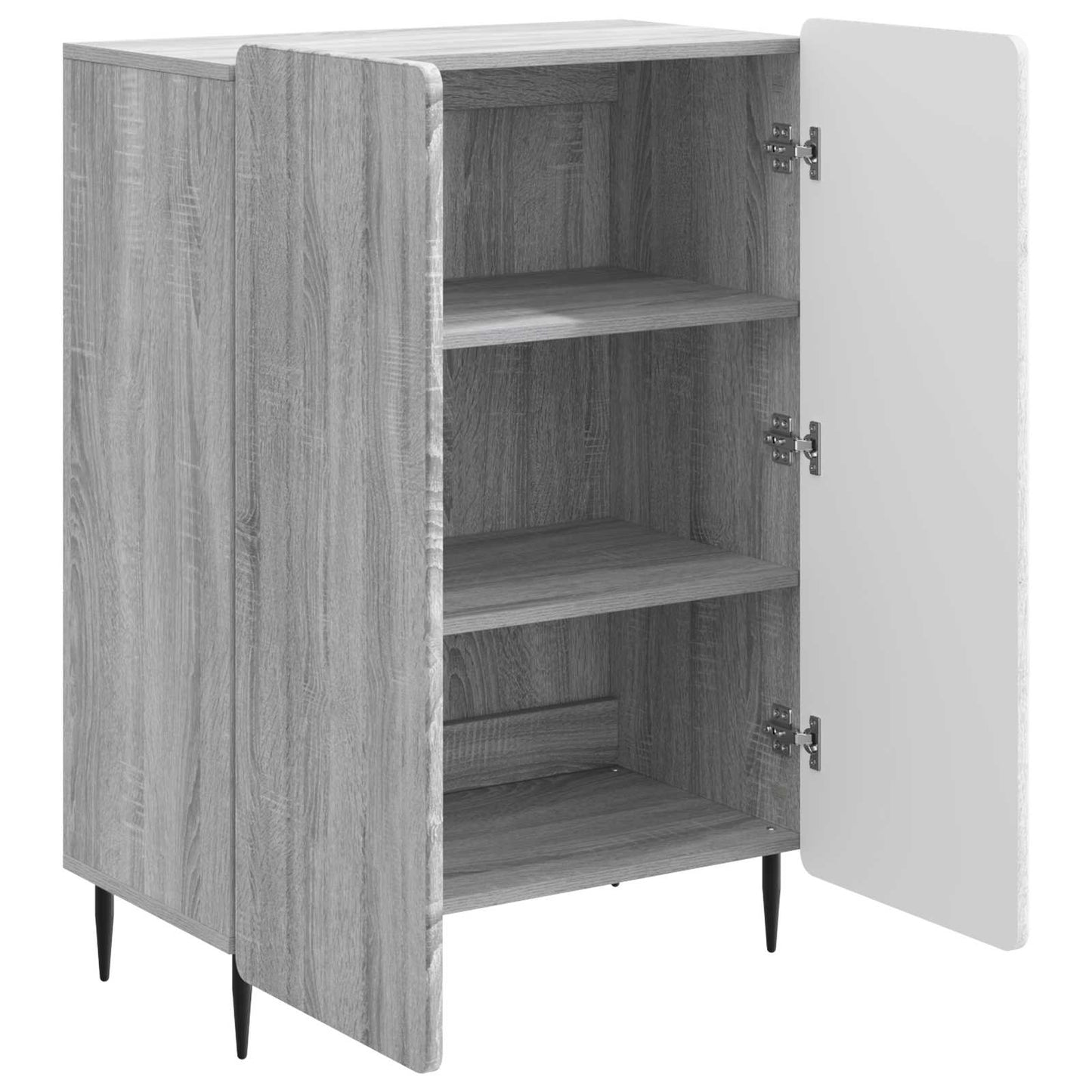 vidaXL Πλαϊνό γραφείο Γκρι Sonoma 66 x 34,5 x 92 εκ.