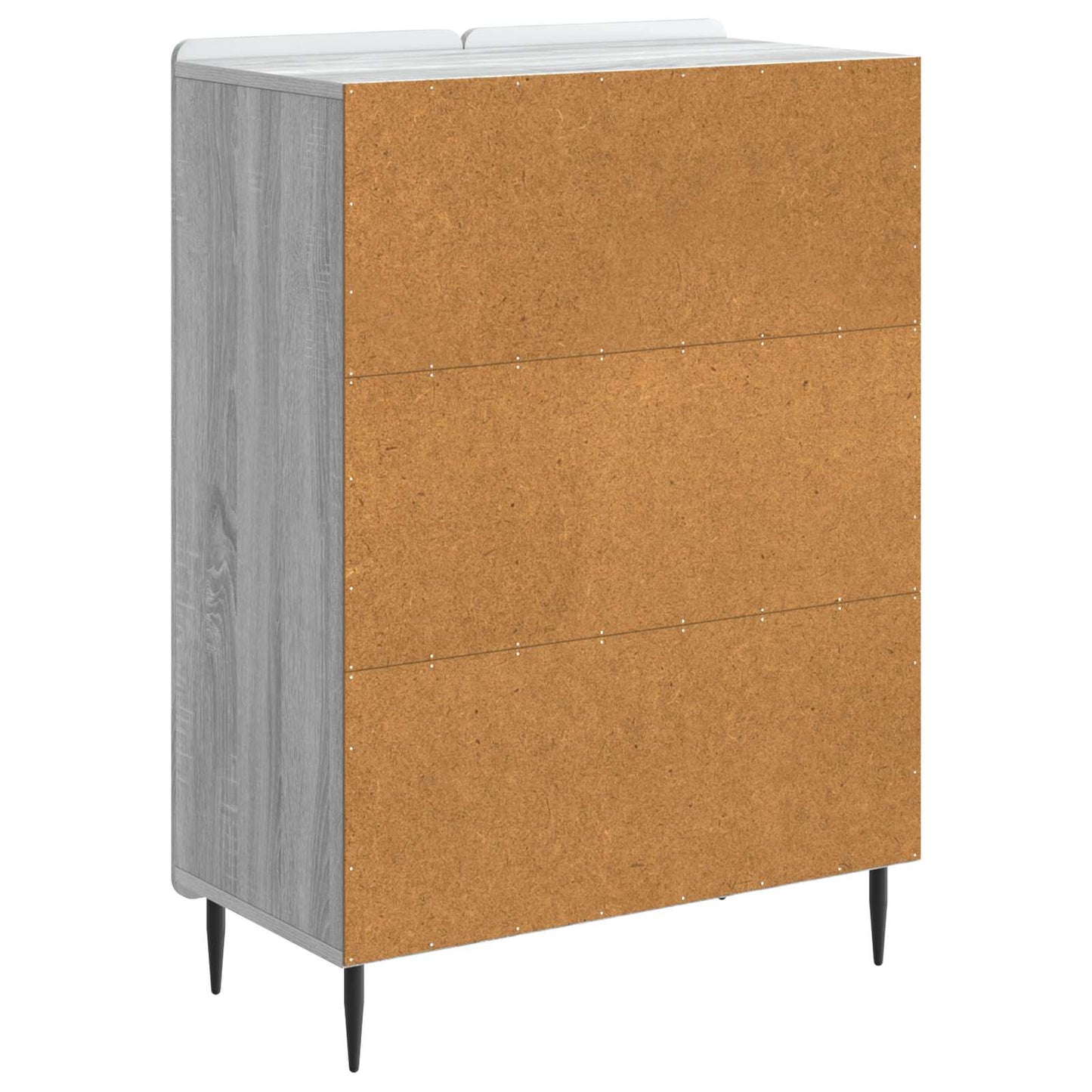 vidaXL Πλαϊνό γραφείο Γκρι Sonoma 66 x 34,5 x 92 εκ.