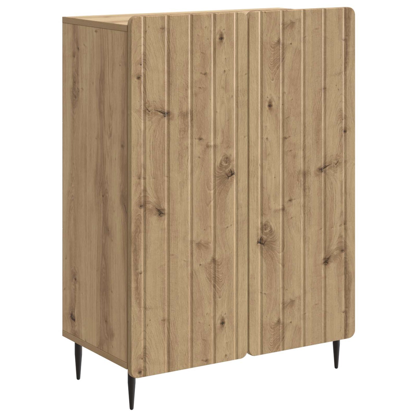 vidaXL Πλαϊνό γραφείο Artisan Δρυς 66 x 34,5 x 92 εκ.