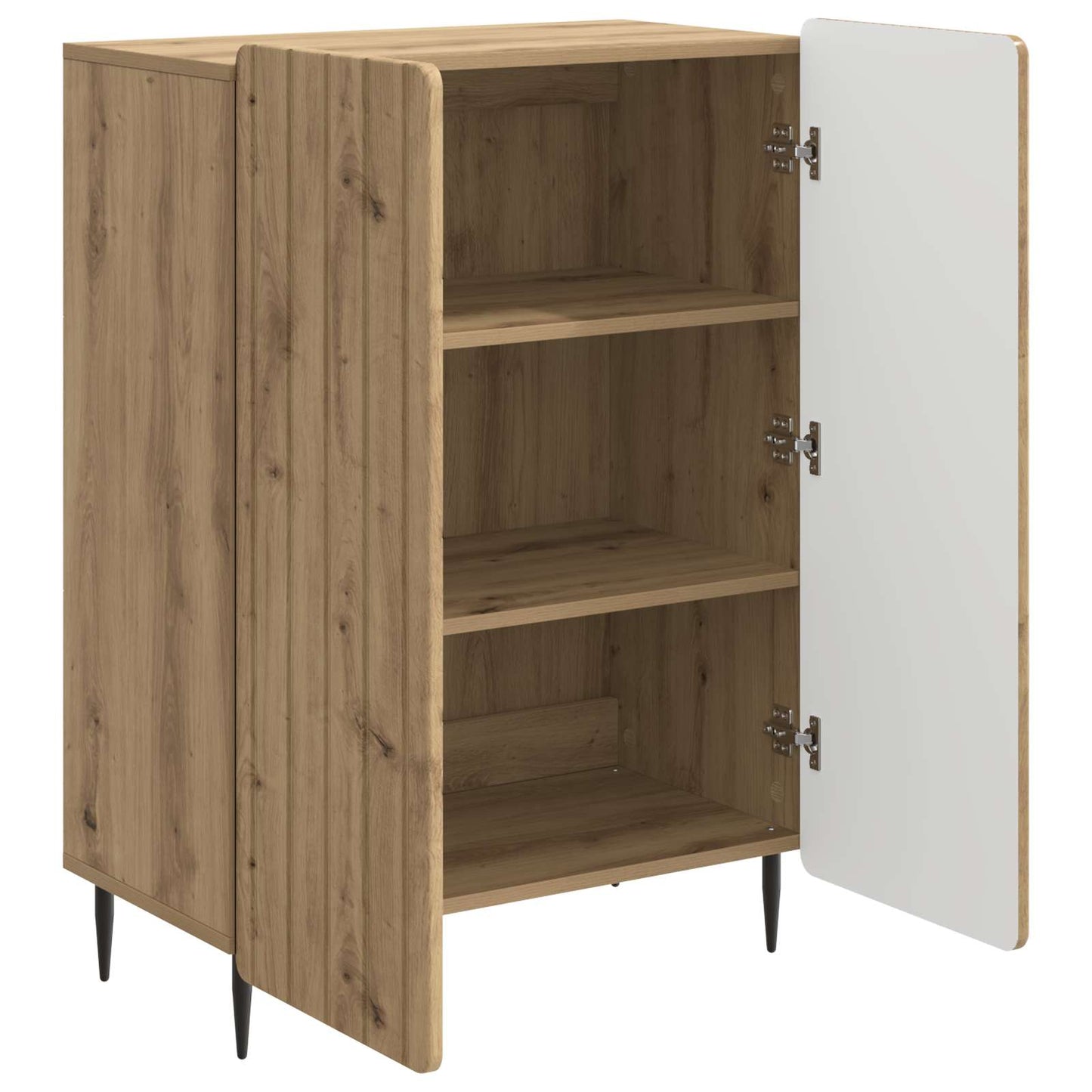 vidaXL Πλαϊνό γραφείο Artisan Δρυς 66 x 34,5 x 92 εκ.