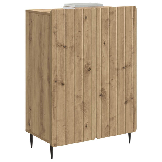 vidaXL Πλαϊνό γραφείο Artisan Δρυς 66 x 34,5 x 92 εκ.