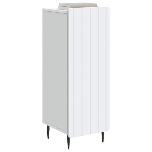 vidaXL Πλαϊνό γραφείο Λευκό 34,5 x 33 x 92 εκ. Επεξεργασμένο Ξύλο