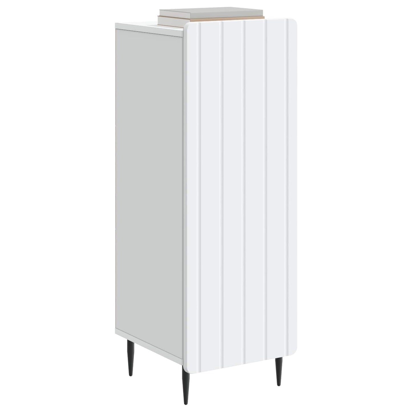 vidaXL Πλαϊνό γραφείο Λευκό 34,5 x 33 x 92 εκ. Επεξεργασμένο Ξύλο