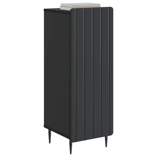 vidaXL Πλαϊνό γραφείο Μαύρο 34,5 x 33 x 92 εκ. Επεξεργασμένο Ξύλο