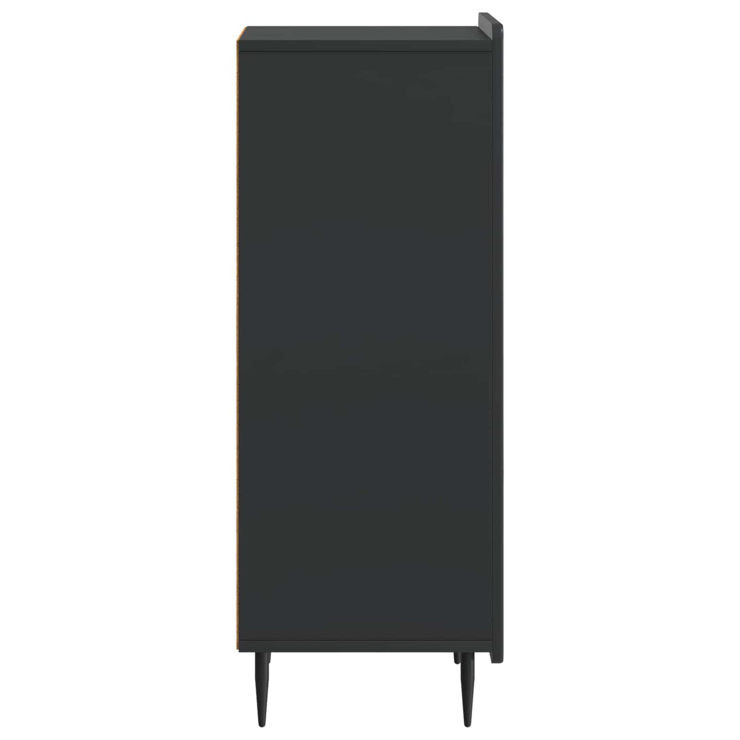 vidaXL Πλαϊνό γραφείο Μαύρο 34,5 x 33 x 92 εκ. Επεξεργασμένο Ξύλο