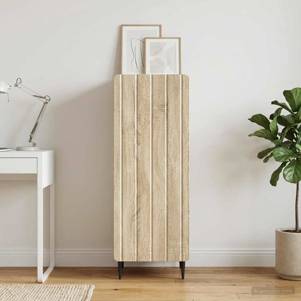 vidaXL Πλαϊνό γραφείο Sonoma Δρυς 34,5 x 33 x 92 εκ.