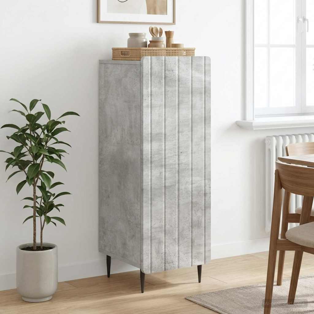 vidaXL Πλαϊνό γραφείο Γκρι Σκυροδέματος 34,5 x 33 x 92 εκ.
