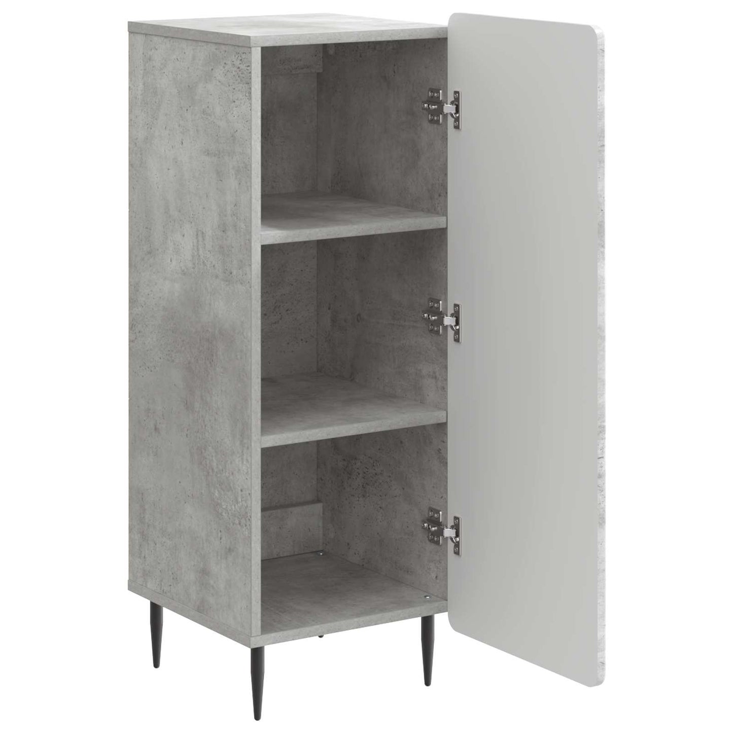 vidaXL Πλαϊνό γραφείο Γκρι Σκυροδέματος 34,5 x 33 x 92 εκ.