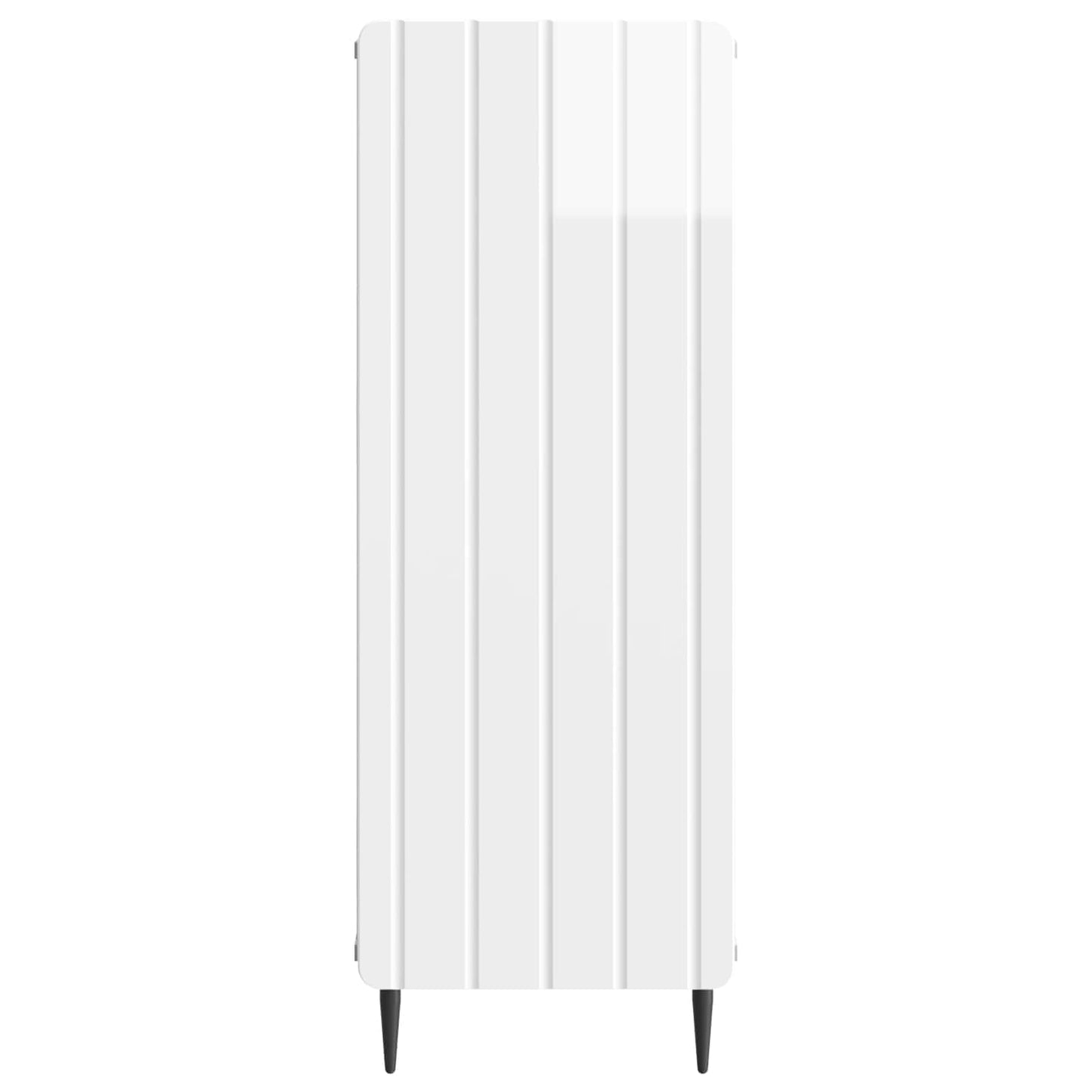 vidaXL Πλαϊνό γραφείο Γυαλιστερό Λευκό 34,5 x 33 x 92 εκ.