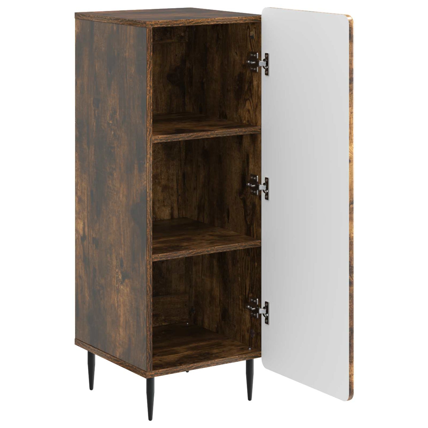 vidaXL Πλαϊνό γραφείο Καπνισμένο Ξύλο Δρυός 34,5 x 33 x 92 εκ.