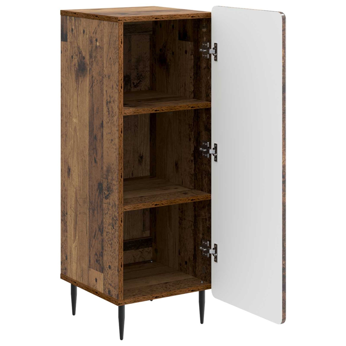 vidaXL Πλαϊνό γραφείο Παλαιωμένο ξύλο 34,5 x 33 x 92 εκ.